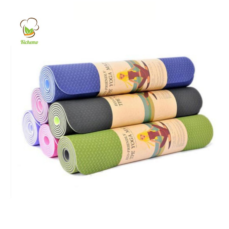 Thảm tập YOGA, GYM chống trượt tập thể dục tại nhà. 247 SPORT miếng tập yoga tpe không mùi