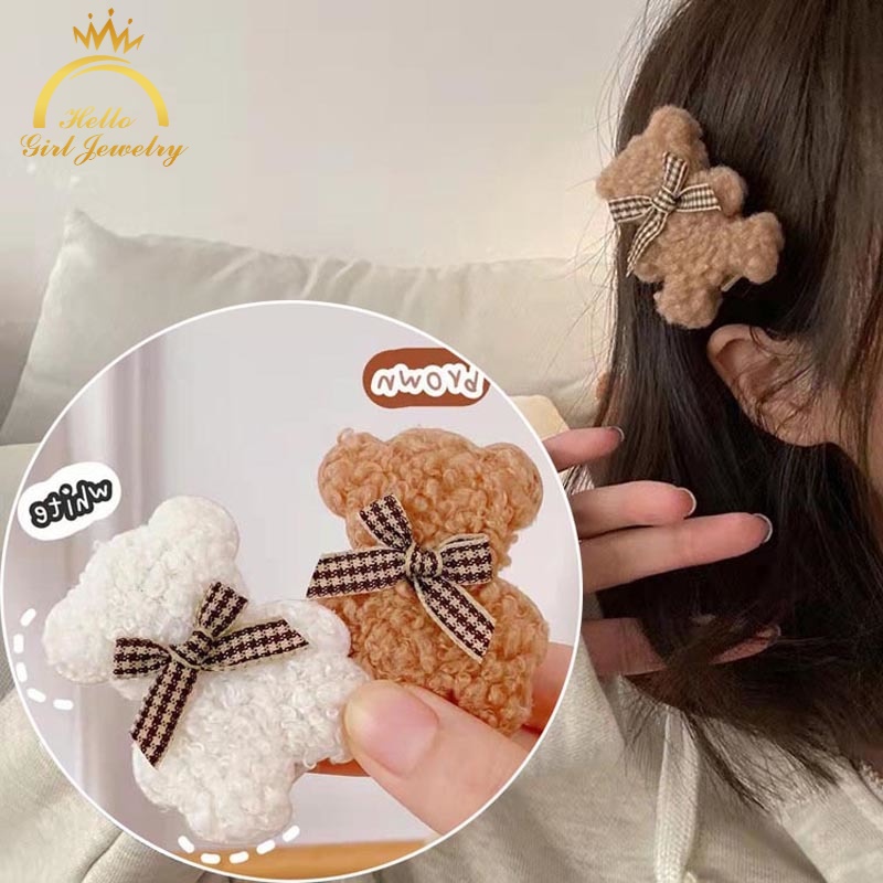 Kẹp tóc hình gấu bông xinh xắn đáng yêu dành cho nữ