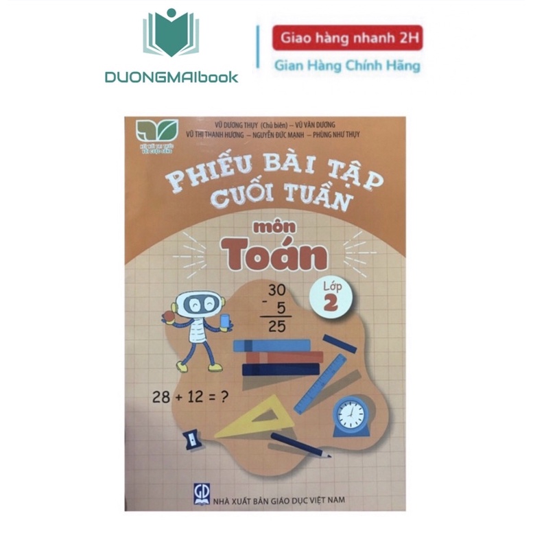 Sách Phiếu bài tập cuối tuần môn toán lớp 2