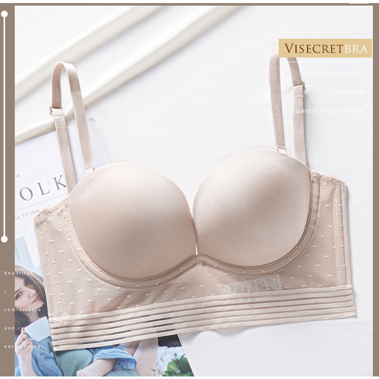 Áo Bra Hở Lưng Nâng Áo Lót Nâng Ngực Chữ U Hở Lưng Màu Trắng Mỏng Phong Cách Mùa Hè Cho Nữ