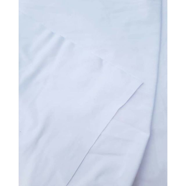 Cotton poly trắng 1k