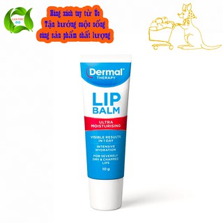 Gel bôi dưỡng môi khô Dermal therapy Lip Balm 10g