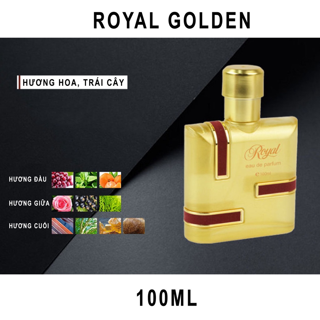 Nước hoa Royal 100ml hương thơm tươi mát hoa cỏ phương đông