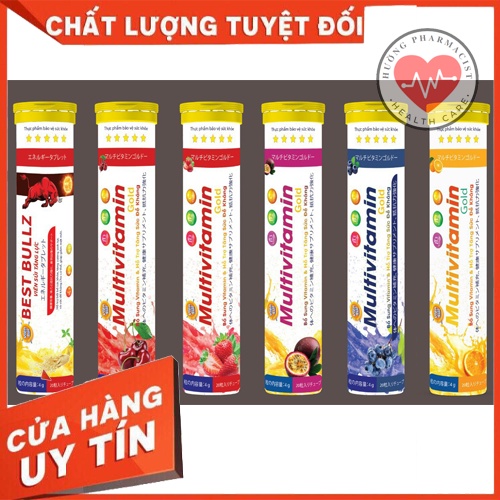 Viên sủi Bổ Sung Vitamin Tổng Hợp Multivitamins Việt Nhật (20 Viên)