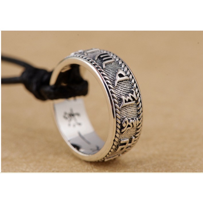 Nhẫn  Om Mani Padme Hum Tây Tạng - NH212