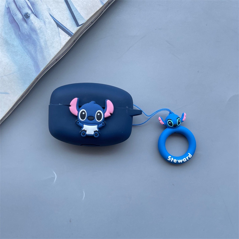 SONY WF-1000XM4 WF-1000XM3 H800 SP800N Vỏ Bảo Vệ Hộp Sạc Tai Nghe Hình Stitch Xanh Dương Xinh Xắn