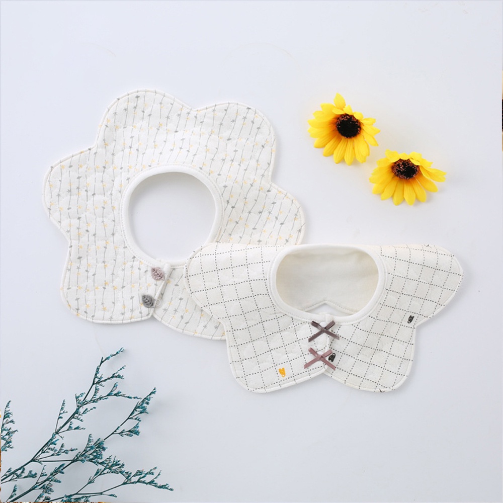 Yếm tròn xoay cotton 100% cho bé với nhiều họa tiết dễ thương