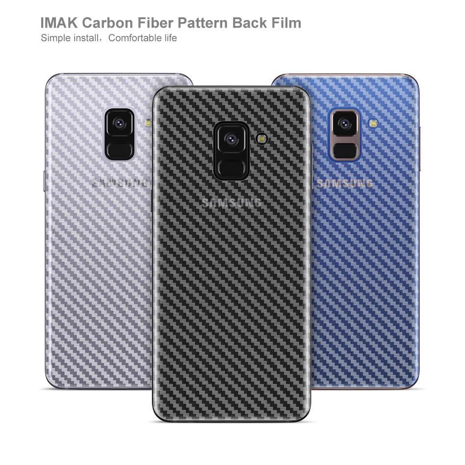 Imak Ốp Điện Thoại Dẻo Họa Tiết Sợi Carbon Thời Trang Chống Trượt Cho Samsung Galaxy A8 2018 A530f