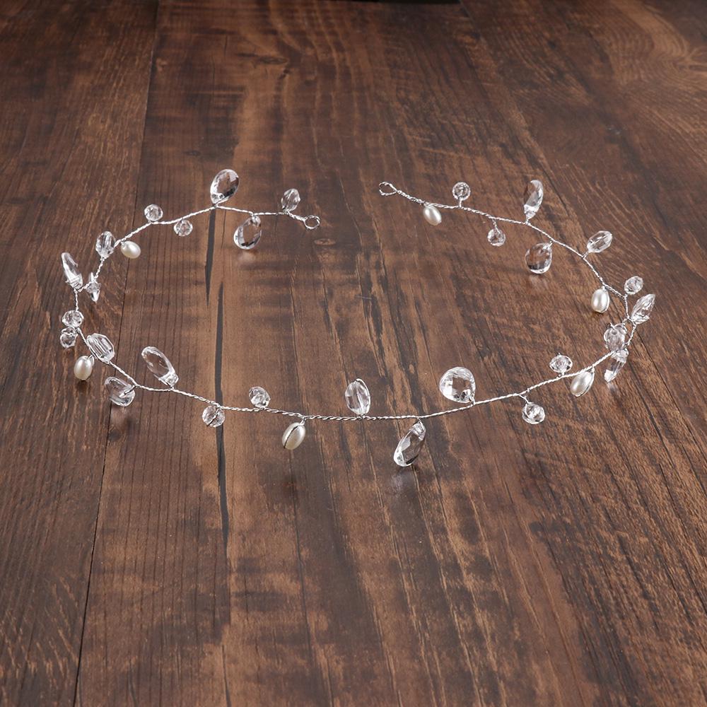HOBBYIN Cài tóc cô dâu đính đá thời trang nữ dễ thương