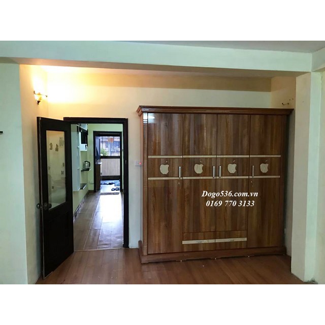 Tủ quần áo gỗ công nghiệp Min bóng 4 cánh