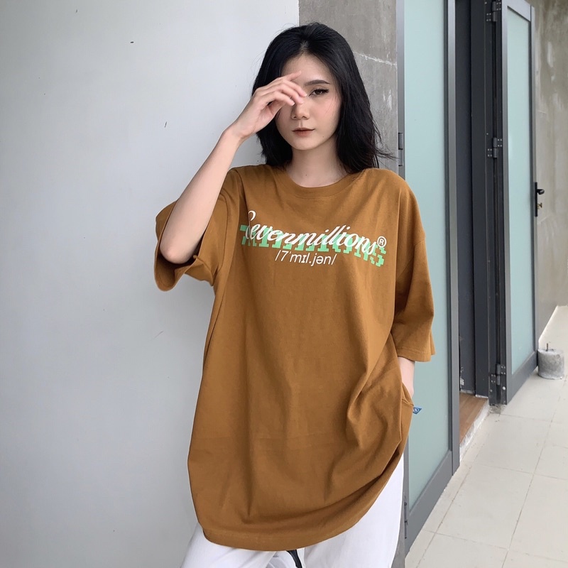 Áo thun 7millions Basic 5.0 - Màu Caramel - Unisex - Form oversize