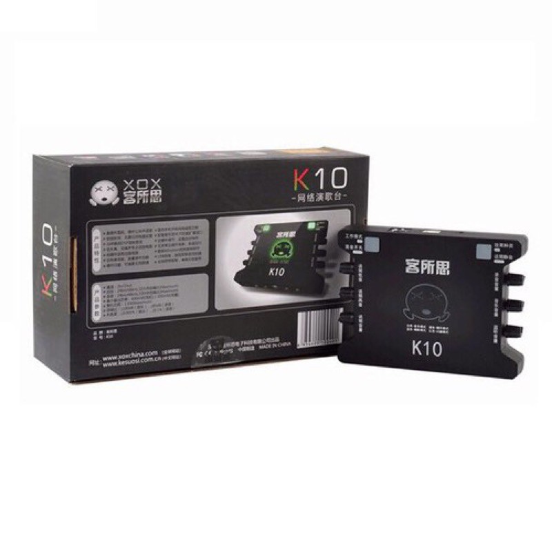 Sound Card k10 2019 thu âm livestream chất lượng