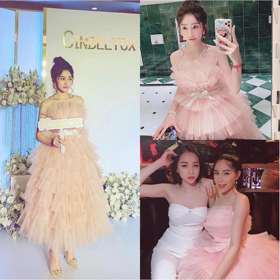 Đầm Hồng công chúa lưới phố tầng ( Clip thật ) | BigBuy360 - bigbuy360.vn