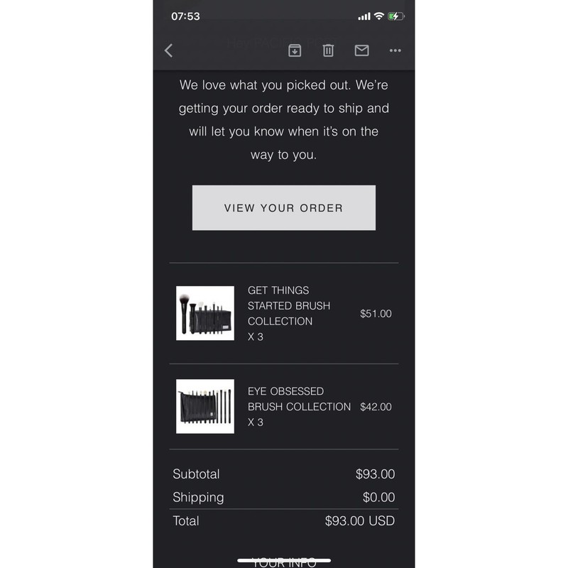 Set cọ Morphe kèm túi