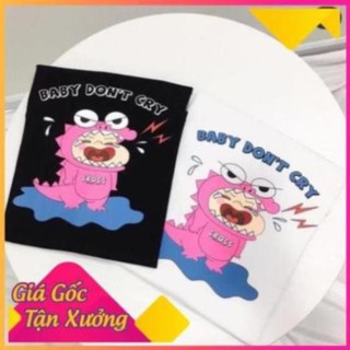 Nguyetanh0887 Áo thun tay lỡ nam nữ baby Don't cry - kl07