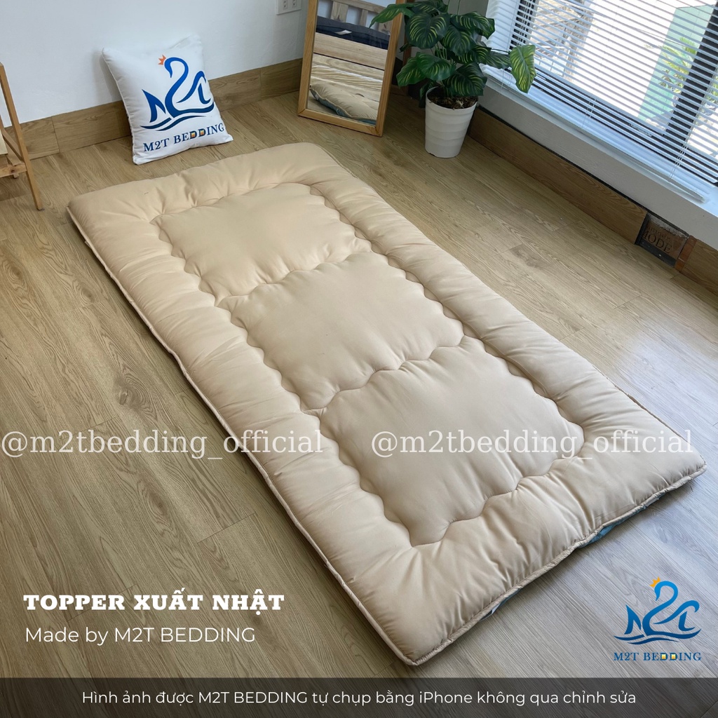 Nệm topper xuất Nhật M2T BEDDING dày mềm mịn đủ kích thước đệm gấp gọn ...