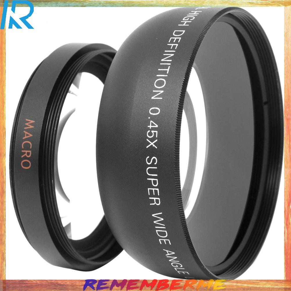 0.45x 52mm Super Wide Angle Macro Lens for Nikon 18-55mm 55-200mm 50mm 
