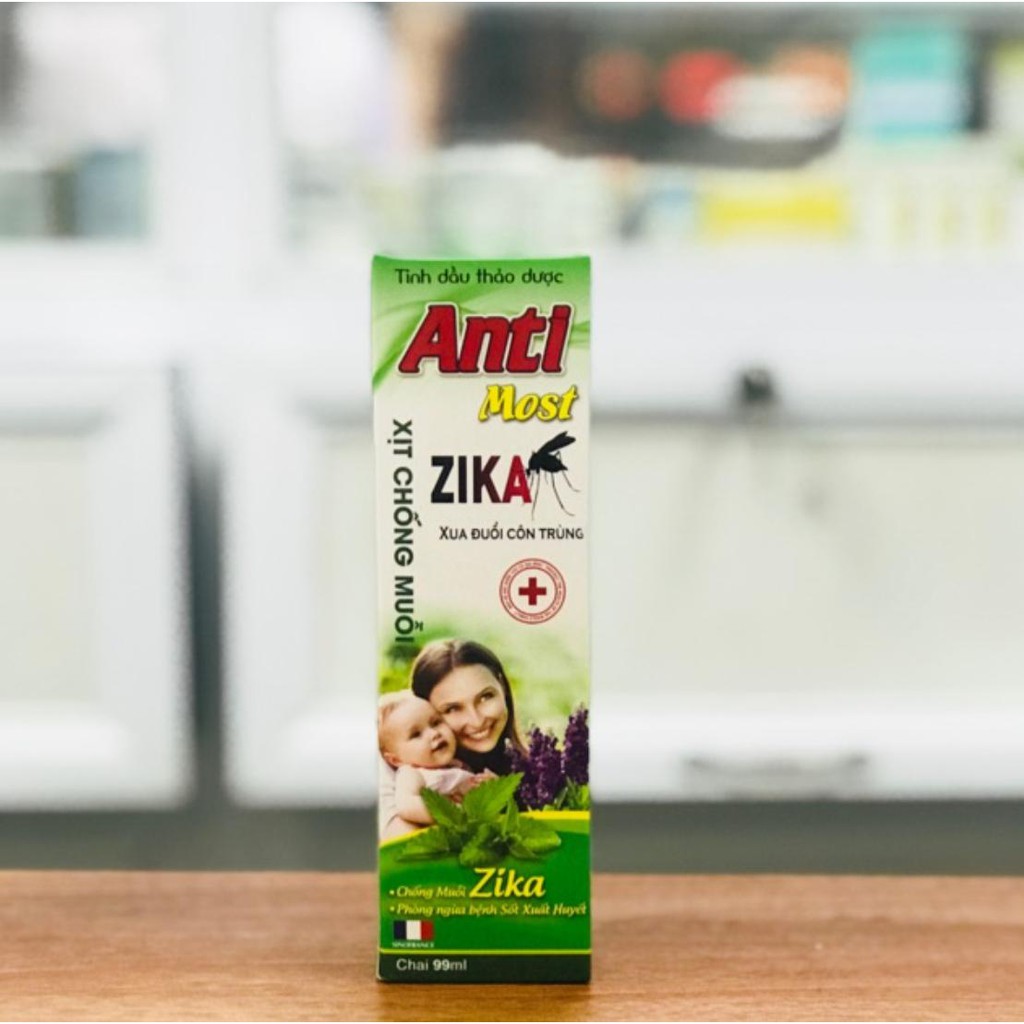 Xịt đuổi muỗi cho bé Zika Anti Most, 99mL, dùng cho trẻ dưới 6 tháng,