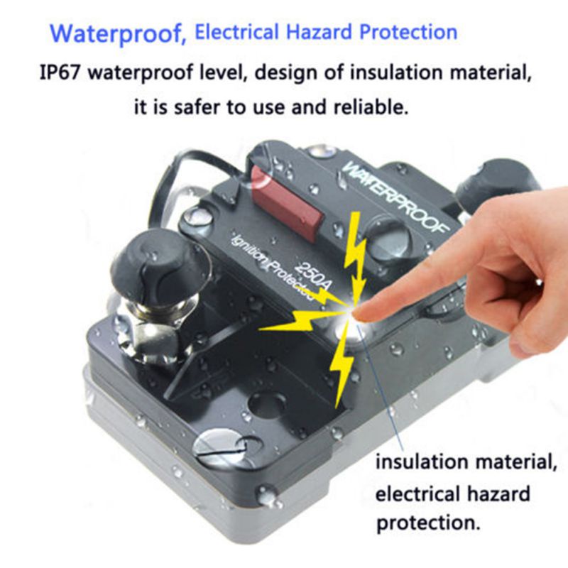 Cầu Chì Chống Thấm Nước 30A 40A 50A 60A 70A 80A 100A 150A 200A 250A 300A DC 12-48V DC