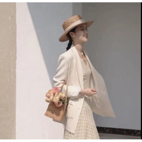 [Mã FAMARAL1 giảm 10K đơn 50K] Mũ cói ( Nón cói) thời trang sang chảnh (SH10)
