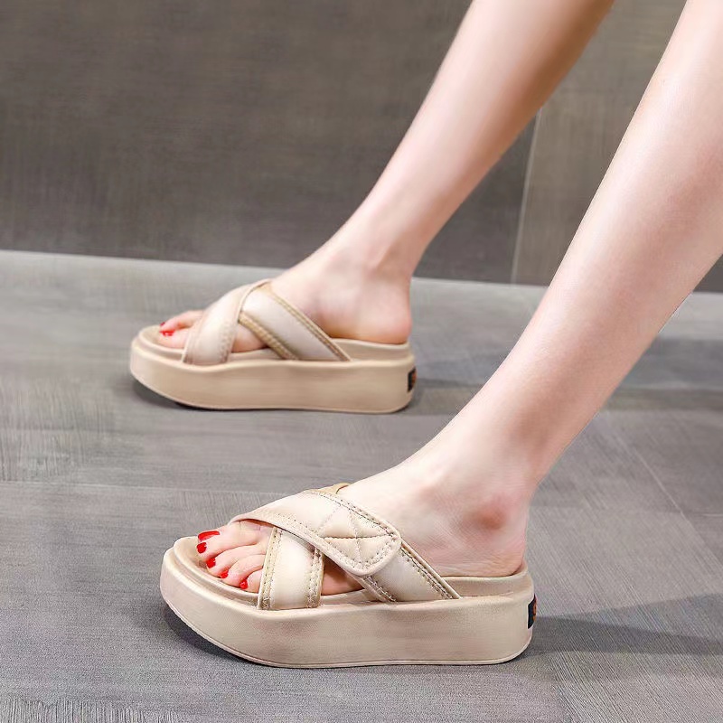 Dép Xỏ Ngón Đế Dày Thời Trang Mùa Hè Hàn Quốc Cho Nữ