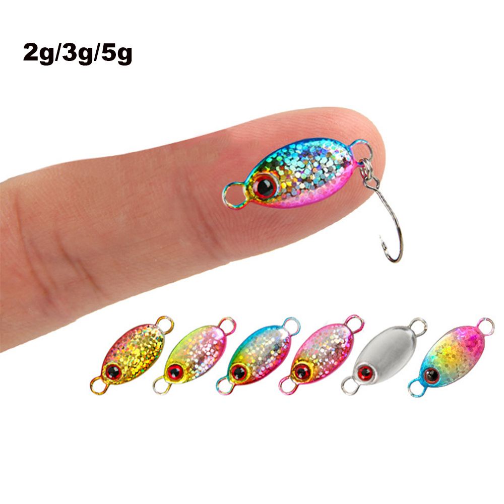 Mồi câu cá giả mini 2g 3g 5g bằng kim loại có móc câu