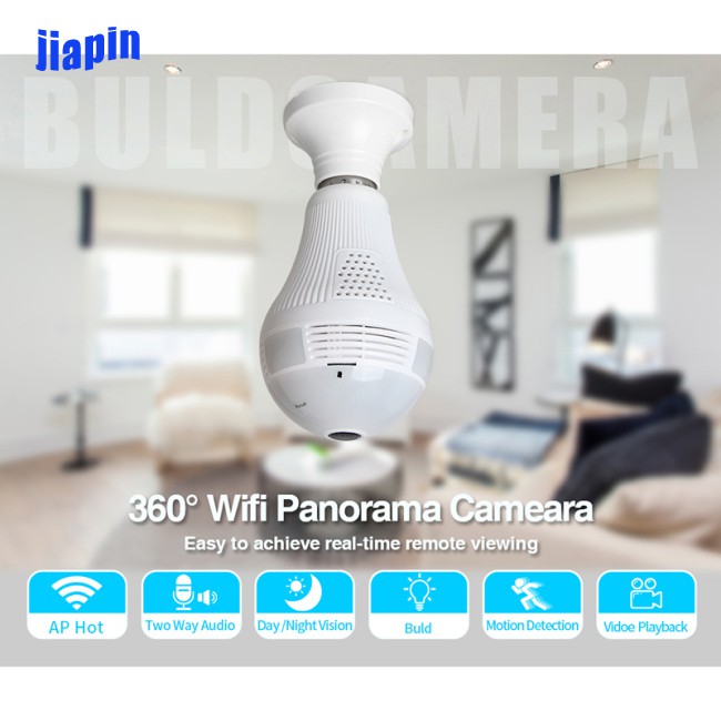 Camera An Ninh Không Dây Dạng Bóng Đèn Xoay 360 Độ | BigBuy360 - bigbuy360.vn