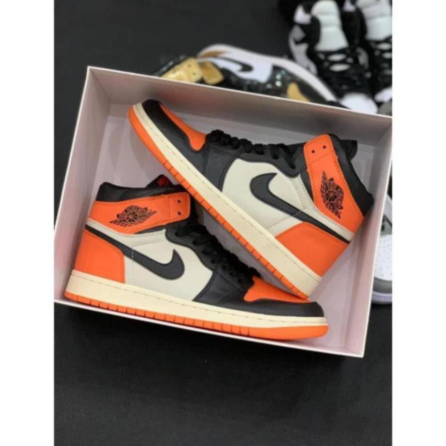 Giày NlKE Đen cam cao cổ chuẩn 1:1 - Full bill/box cực chất