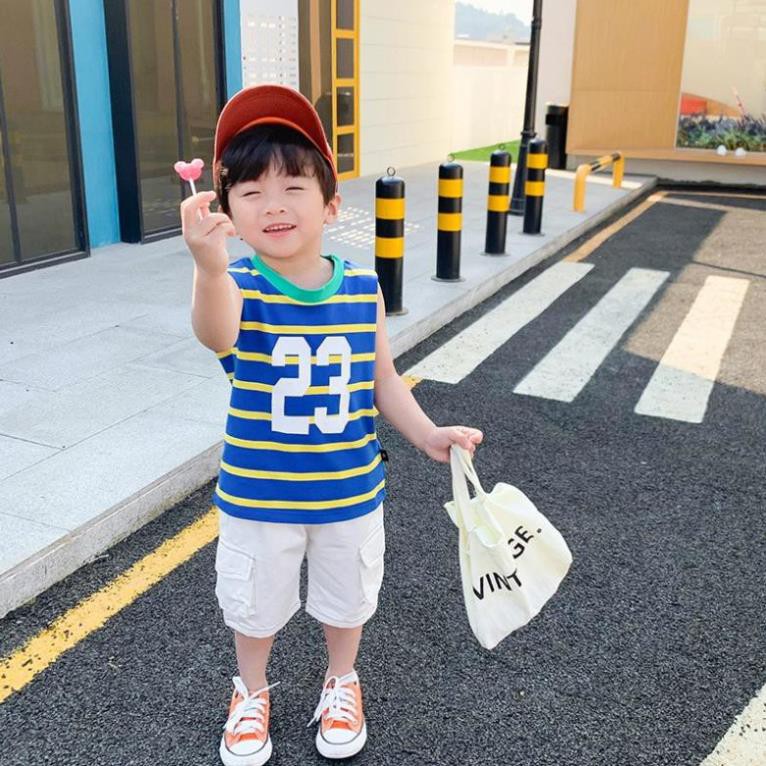 IST17 Size90-130 (9-27kg) Áo thun polo cho bé trai Xiliba Freeship Hàng Quảng Châu Thời trang trẻ em