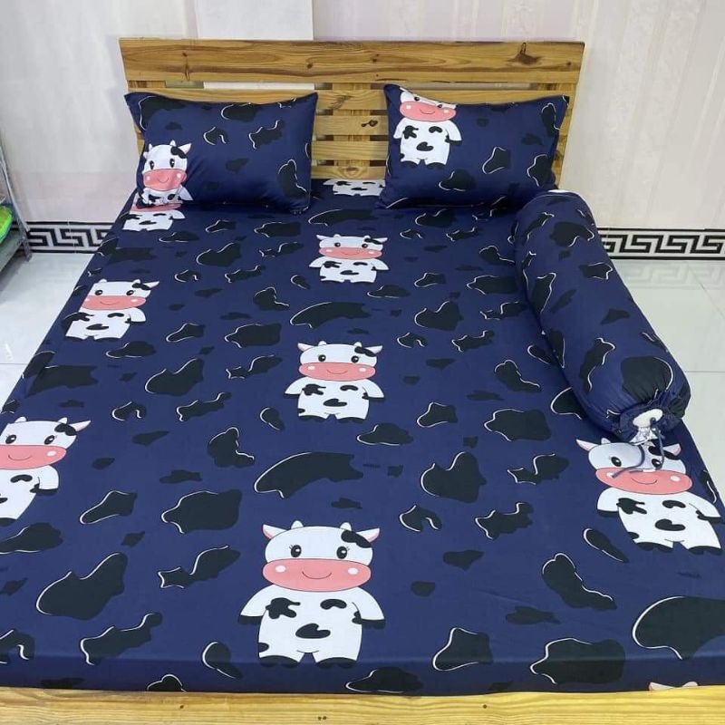 drap bộ thun Hàn Quốc siêu sang,SIZE 1M8 nệm dưới 11cm