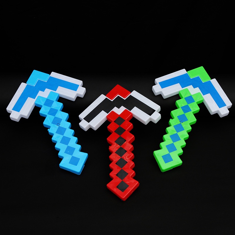 Mô hình đồ chơi minecraft bằng nhựa tích hợp đèn led cho trẻ nhỏ