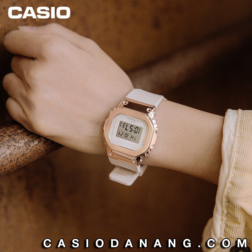 Đồng hồ nữ dây nhựa Casio G-Shock chính hãng Anh Khuê GM-S5600PG-4DR