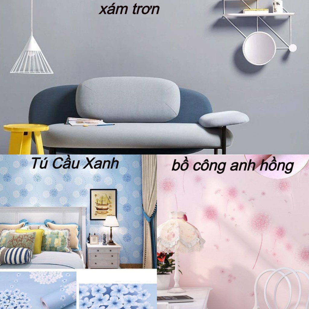 ❤️HÀNG BAO ĐẸP❤️ Giấy dán tường, Decal dán tường giả gạch (sẵn keo, khổ 45cm, dài 10m, nhiều mẫu đẹp)