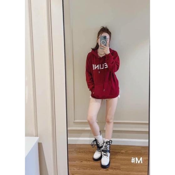 Áo Nỉ Mũ Hoodie Chữ Form Rộng Unisex Tay Bồng Nam Nữ Mặc Được Chất Nỉ Hàng Xuất Dày Đẹp Không Bai, Không Xù Rubystore 02