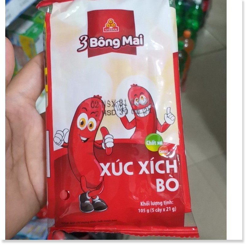 Xúc xích bông mai 5 cây 105gr set 2 gói