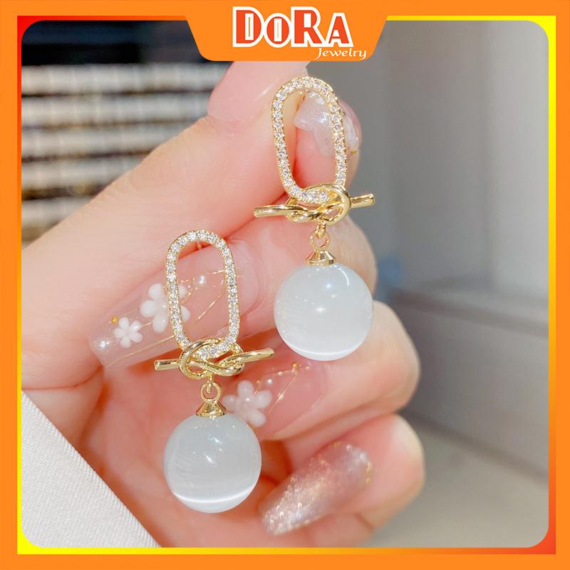 Bông tai kiểu xu hướng mới tua rua cá tính thời trang dễ thương lấp lánh đơn giản RF949 Hàn Quốc - [DoRa Jewelry]