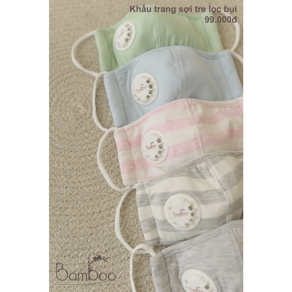 Khẩu trang vải 3 lớp chống bụi cho bé từ 1- 6 tuổi little love