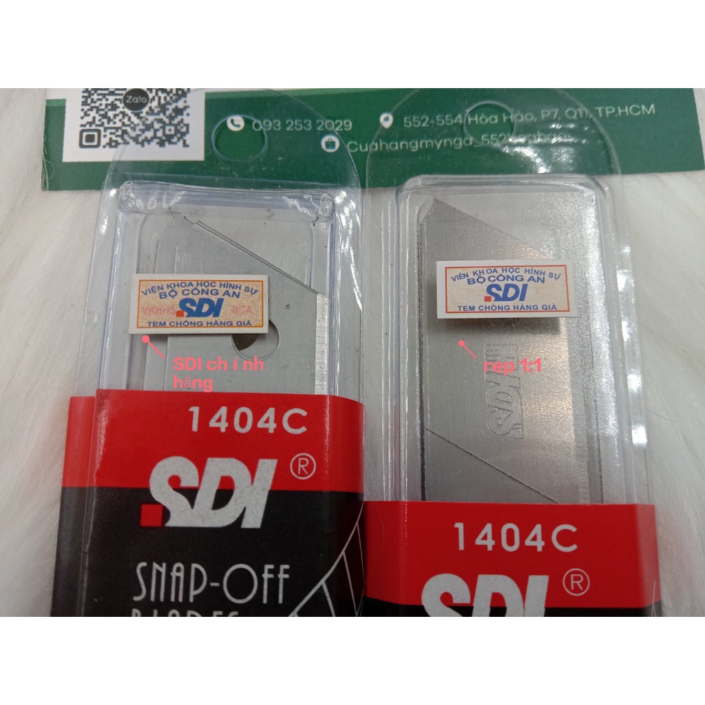 Lưỡi dao SDI tem chính hãng 100% - lưỡi dao rọc giấy - văn phòng phẩm chuyên dụng