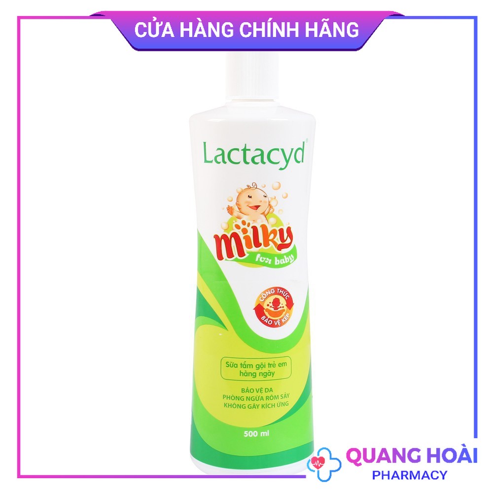 Sữa tắm gội cho bé Lactacyd Milky - Hàng chính hãng 100%