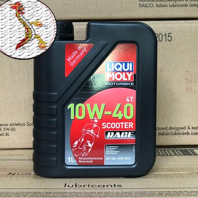 [Chính hãng]  Dầu nhớt Liqui Moly 10W40 Scooter Race 1L tổng hợp toàn phần cho xe tay ga nhập khẩu từ CHLB Đức