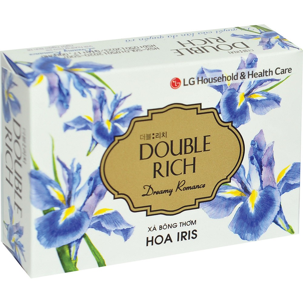 Xà bông Double Rich hương hoa Iris 90g