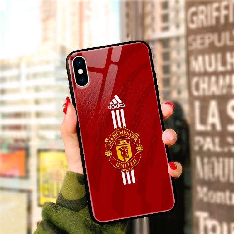 Ốp xịn logo manchester united thu hút nixon cho iphone 12mini/11pro/xs/max/xr/x/8/7/6/plus