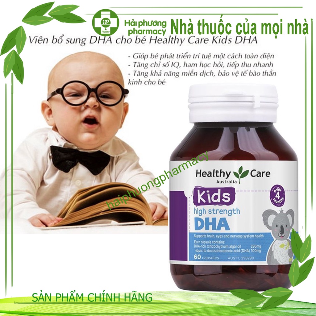 DHA Healthy Care Úc - Bổ Sung Dầu Cá Tự Nhiên Giúp Trẻ Thông Minh Và Mắt Sáng Tinh Anh