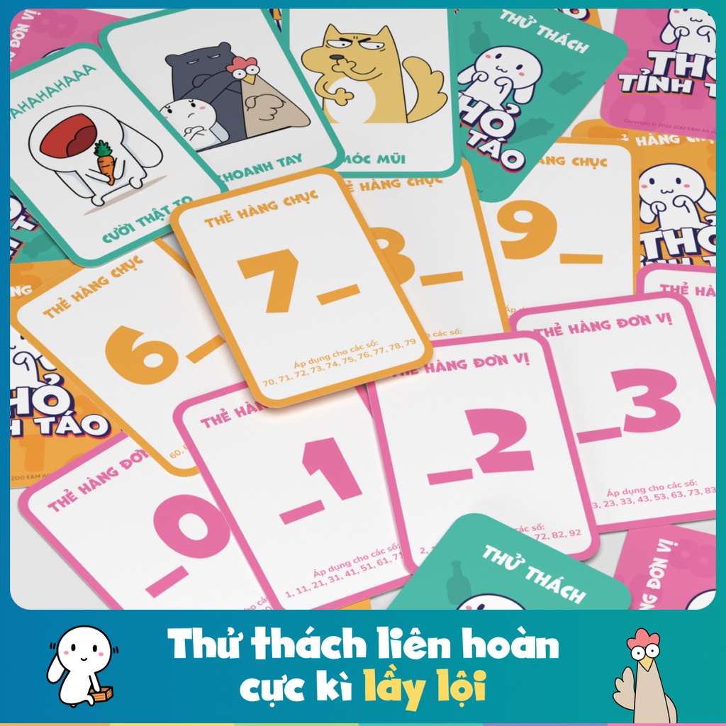 Trò chơi mới đón hè THỎ TỈNH TÁO - Party game mới toanh siêu vui nhộn - Thư Viện Đồ Chơi