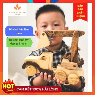 Xe Múc Bằng Gỗ Cao Cấp Cho Bé – Đồ chơi gỗ cho bé – Thân thiện với môi trường – An toàn cho trẻ nhỏ.