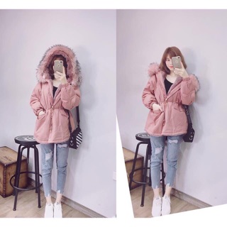 Áo khoác Parka lót lông siêu ấm 🐰
