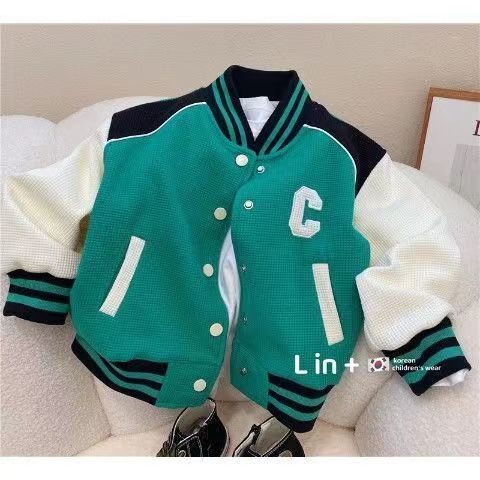 MNGRL Áo Khoác Bomber Dáng Rộng Phong Cách Hàn Quốc Thời Trang Mùa Thu Cho Trẻ Em