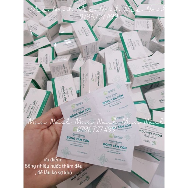 Full phụ kiện nailbox 50, 100 dũa mini , bông tẩm cồn , que gỗ