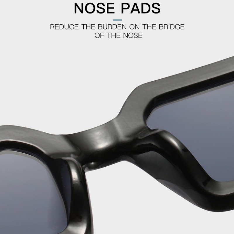 Kính mát gọng vuông chống tia UV400 thời trang sành điệu trẻ trung cho nam và nữ