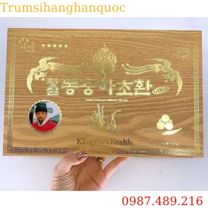 [ HÀNG MỚI VỀ ] Đông Trùng Hạ Thảo 30 Viên Hộp Gỗ Vàng Hàn Quốc